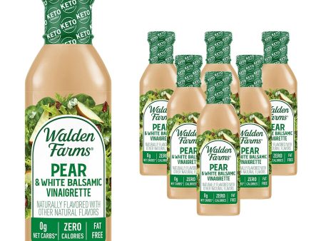 Walden Farms Dressing Calorie-Free Pear & White Balsamic 12 Fo - Pack Of 6 For Sale