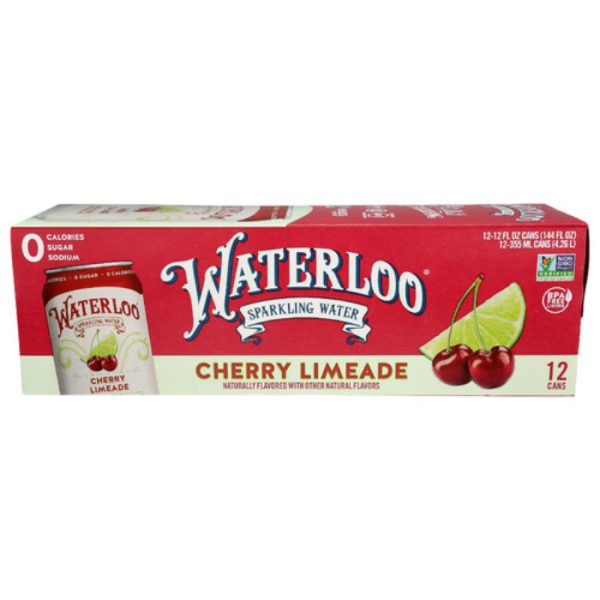 Waterloo Sparkling Water Water Chrry Lmade Sp 144 Fo - Pack Of 2 Supply