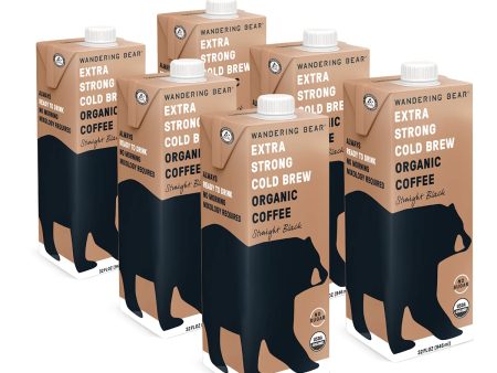 Wandering Bear Coffee Coffee Cold Brew Black 32 Fo - (Pack of 6) on Sale