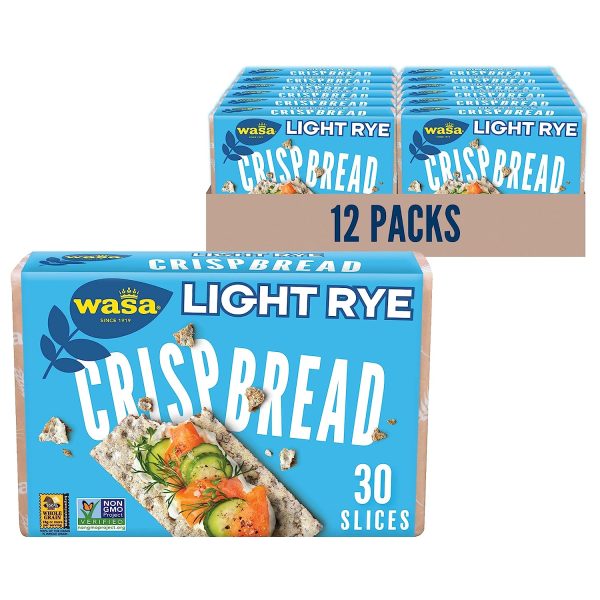 Wasa Crispbread Rye Lite 9.5 Oz - Pack Of 12 For Cheap