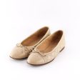 Chanel Nude Classic Grained Leather CC Flats Discount