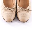 Chanel Nude Classic Grained Leather CC Flats Discount