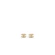 Chanel CC Logo Earrings with Pearl Light Gold Tone Hot on Sale