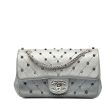 Chanel V Stitch Cocomark Chain Shoulder Bag Silver Leather Supply