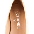 Chanel Nude Classic Grained Leather CC Flats Discount