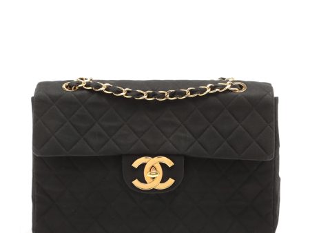 Chanel Decamatrasse Cotton Single Flap Double Chain Bag Black Gold  2nd Online now