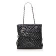 Chanel Matelasse Patent Leather Tote bag Black For Cheap