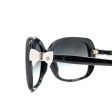 Chanel bow sunglasses black   white SHW Online Hot Sale