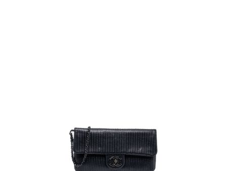 Chanel Flap Clutch Lambskin Black with Black Hardware Sale