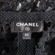 Chanel Coconut Button P65 Cotton X Linen s Jacket 40  Black For Cheap