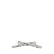 Chanel bow tie hair clip grey   black Sale