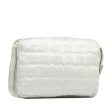 Chanel New Label Line Porch ilver White Nylon Leather  CHANEL Online now