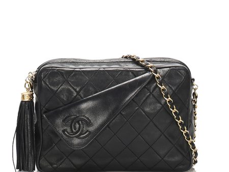 Chanel Matelasse Lambskin Chain Shoulder Bag Black Online Sale