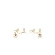 Chanel letter and cc drop ear clip gold tone on Sale