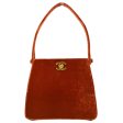 Chanel * 1996-1997 Orange Velvet Handbag Fashion