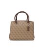 Guess  Delaney Satchel Handbag Beige Sale