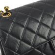 Chanel 1994-1996 Black Lambskin Double Sided Classic Flap Shoulder Bag For Discount