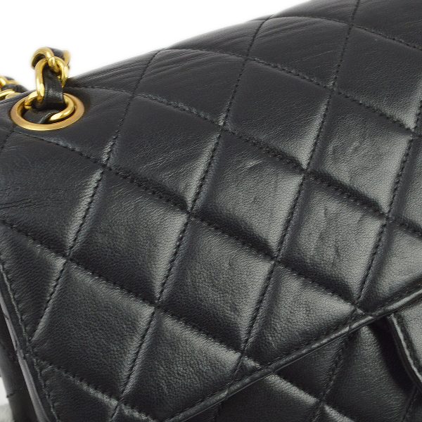 Chanel 1994-1996 Black Lambskin Double Sided Classic Flap Shoulder Bag For Discount