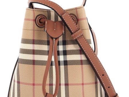 Burberry Eredcheckered Mini Bucket Bag Online