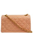 Chanel * 1994-1996 Pink Lambskin Small Classic Double Flap Shoulder Bag Hot on Sale