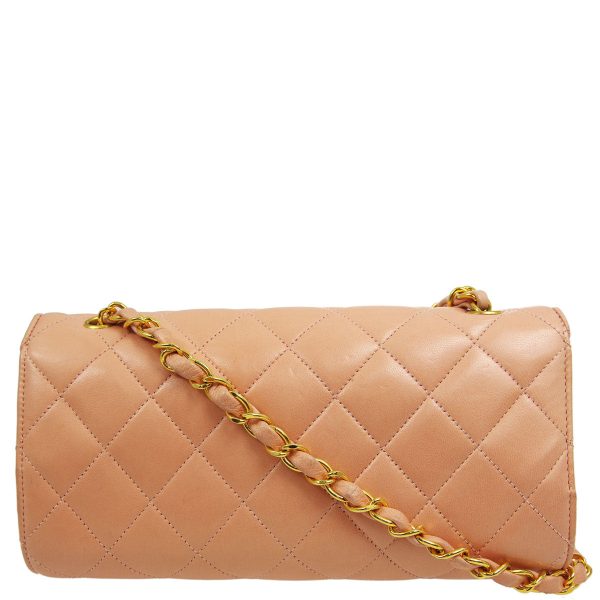 Chanel * 1994-1996 Pink Lambskin Classic Single Flap Shoulder Bag on Sale