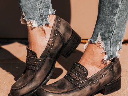 Myla - Black Distressed on Sale