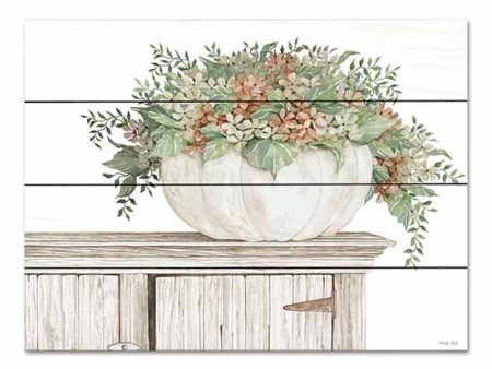 CIN3108PAL - Fall Floral Pumpkin (white) - 16x12 Discount