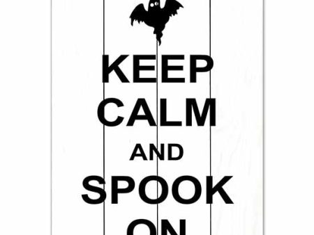 LET454PAL - Keep Calm and Spook On - 12x16 Discount