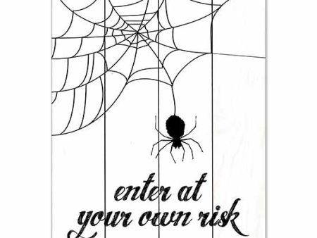 LET451PAL - Enter At Your Own Risk - 12x16 Online Hot Sale