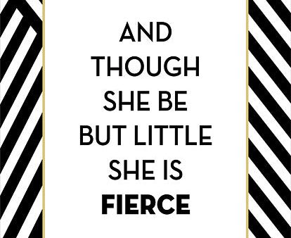 LET275 - She is Fierce - 12x16 For Discount